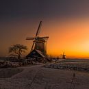 Iconic mill at sunset! van Robert Kok thumbnail