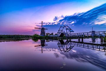 Windmill and drawbridge by Rene Siebring