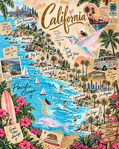 Californie – Good Vibes & Pacific Dreams
