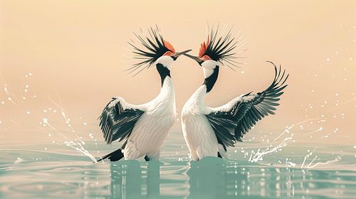 Romance on the Water with Waterbirds