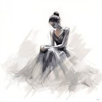 Zittende ballerina