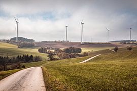 Moulins à vent près de Habscheid sur Rob Boon