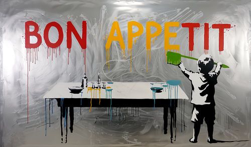 Bon Appetit Graffiti Art by Team W 32 Gallery