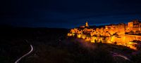 Nacht in Pitigliano - Toscane van Damien Franscoise thumbnail