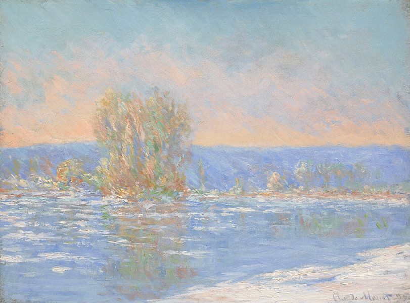 Eiszapfen, in der Nähe von Bennecourt, Claude Monet von Meisterhafte Meister