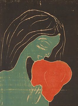Edvard Munch - The Girl and the Heart, 1899 by Vivanne