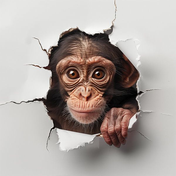 Singe hors du mur par TheXclusive Art