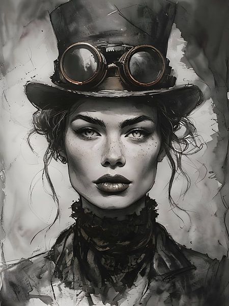 Steampunk-Porträt von Ljupka Kareska