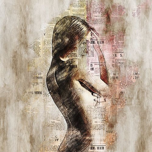The naked truth (erotica, mixed media)