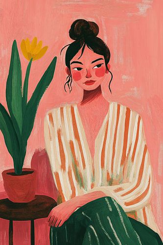 Rustic blossom beauty in Beige