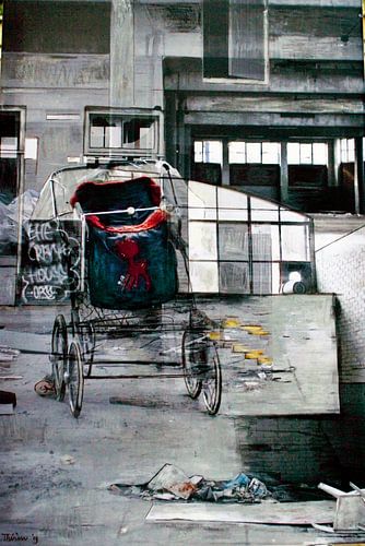 Mixed media market hall Meppel.