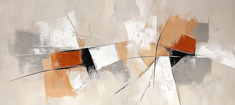 Abstract Nederland van Abstract Schilderij