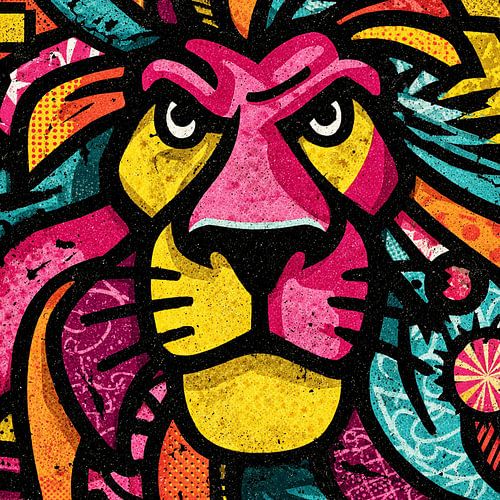 Pop Art lion no. 2