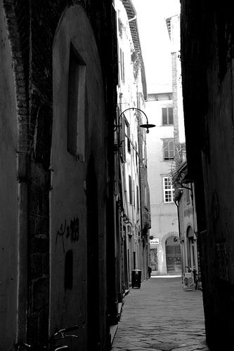 Toscane Italie Lucca Centre-ville noir et blanc