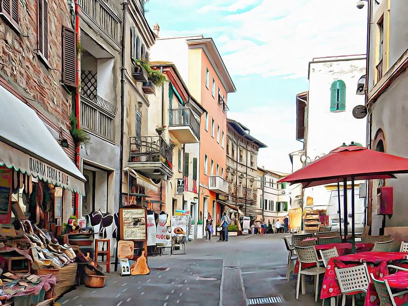 Castiglione Del Lago Street View by Dorothy Berry-Lound