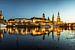 Dresden - abendliches historisches Altstadtpanorama von Frank Herrmann