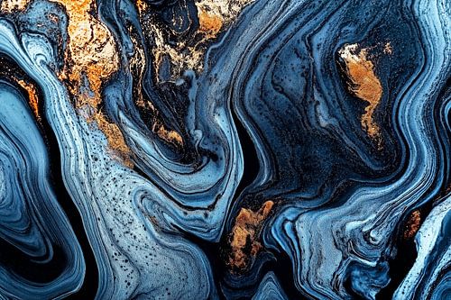 Abstracte alchemie - Organisch azuur IV