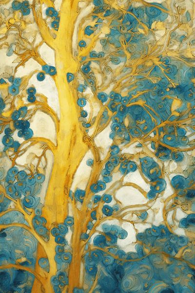 Goldene Baum-Strukturen von Whale & Sons