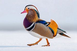 Mandarinente (Aix galericulata)