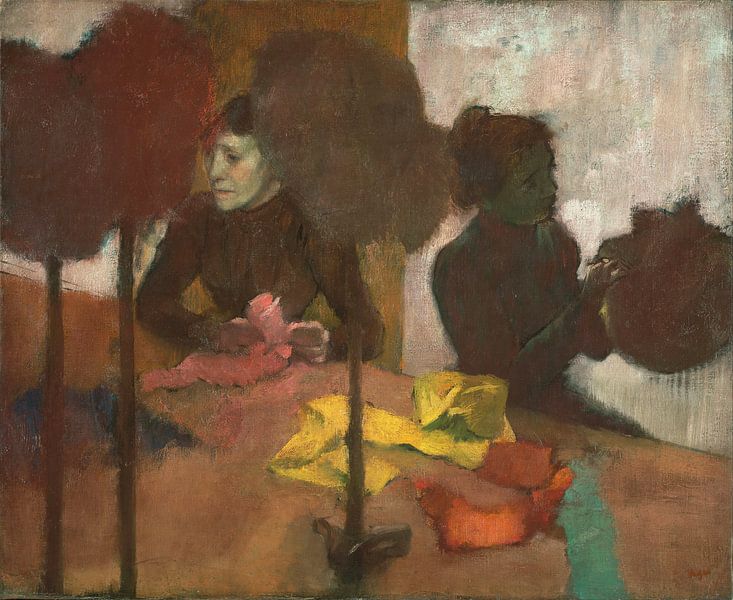 Die Hutmacherinnen, Edgar Degas von Meisterhafte Meister