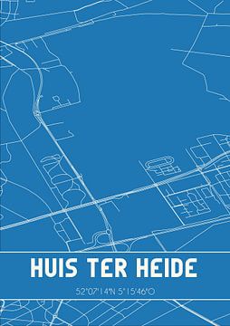 Blauwdruk | Landkaart | Huis ter Heide (Utrecht) van Rezona