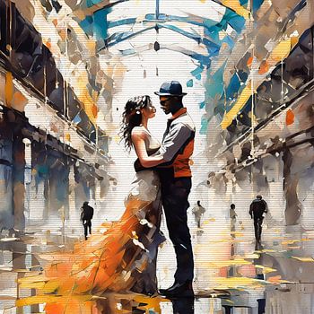 Danser dans un centre commercial