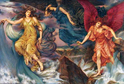 Evelyn De Morgan, De Stormgeesten - 1900