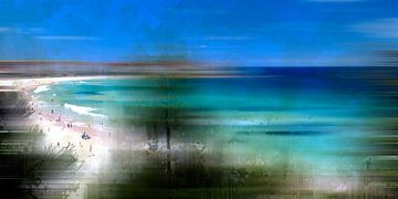 Digital-Art Bondi Beach by Melanie Viola