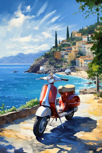 Scooters op het Comomeer