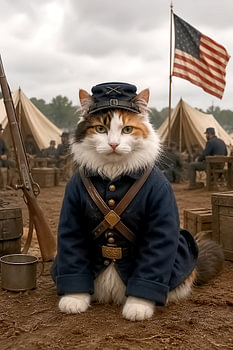 Historisch Portret van een Maine Coon