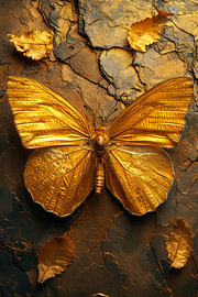 Golden Butterfly van Michou