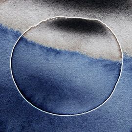 Echo Aqua Mineral 980 - Soft Echo of Blue and Silence by Saskia Mensink PRINTS