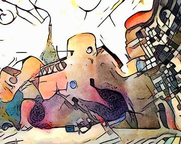 Kandinsky ontmoet Barcelona, Motief 3 van zam art