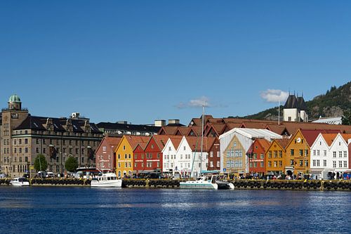 Stadtansicht von Bryggen in Bergen