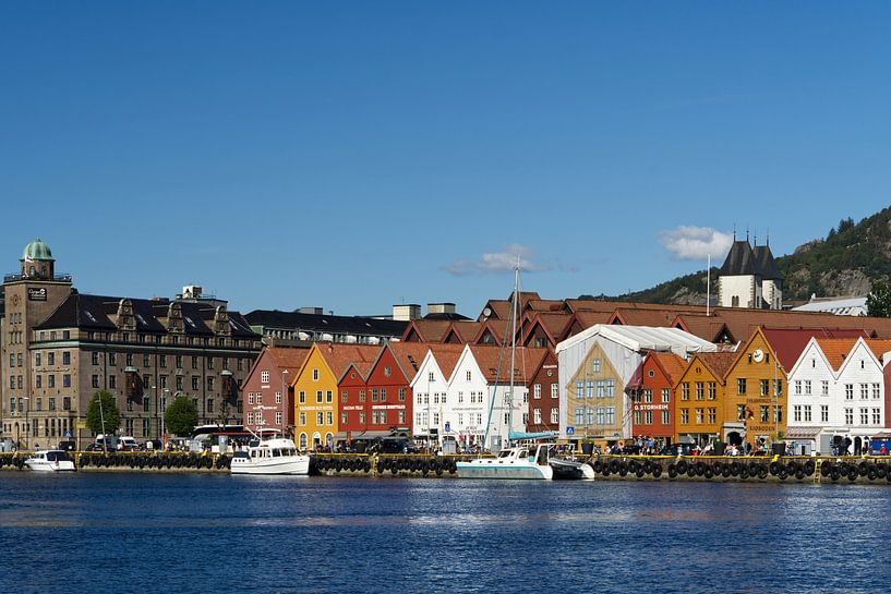 Vue de la ville de Bryggen à Bergen par Anja B. Schäfer