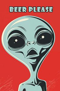 Beer Please | Alien Poster