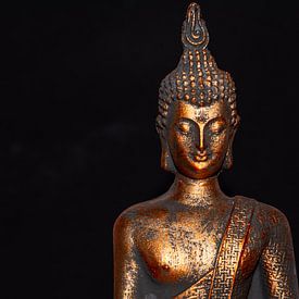 Buddha image with bokeh background by Bert de Boer