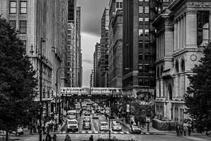 Chicago Downtown - E. Washington Street von Joram Janssen