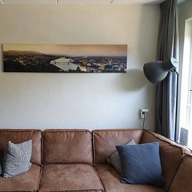 Customer photo: Panoramic picture of the city of Budapest with the river Danube. by Björn Jeurgens, on canvas