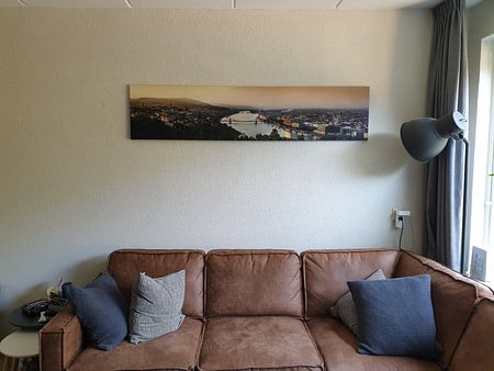 Panoramabild der Stadt Budapest mit der Donau.