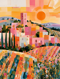Farbenfrohes mediterranes Dorf von IamHomeStudio