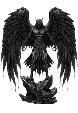 Der Rabengott: Obsidian-Gottheit von Sergej Gello