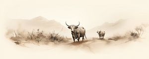 Stier | Stier van ARTEO Schilderijen