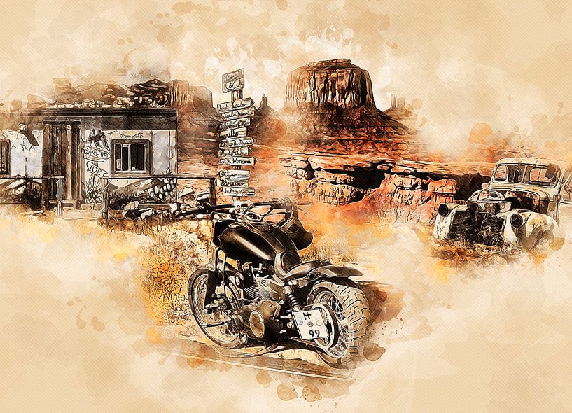 Route 66 van Peter Roder
