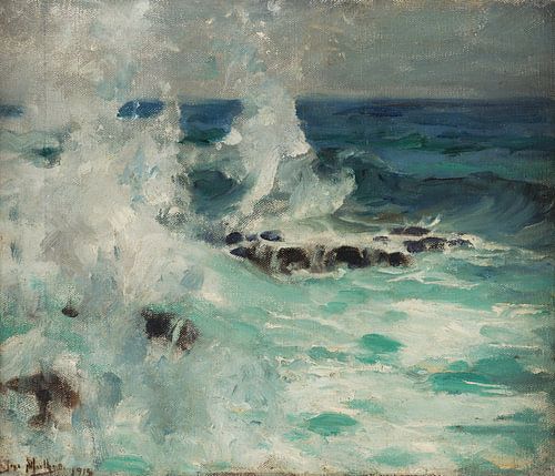 José Malhoa~Seascape