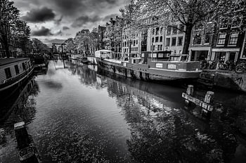 Amsterdam  Cityscape I schwarz weiß