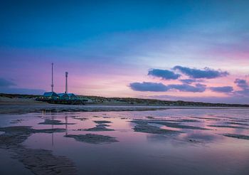 Blue hour on the mudflats, Texel
