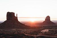 Sunrise monument valley | travel photo art print
