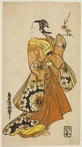 Torii Kiyomasu II - The Actor Nakamura Takesaburo I in a female role