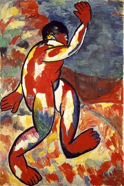 Kazimir Malevitsj, bader, 1911 van Atelier Liesjes